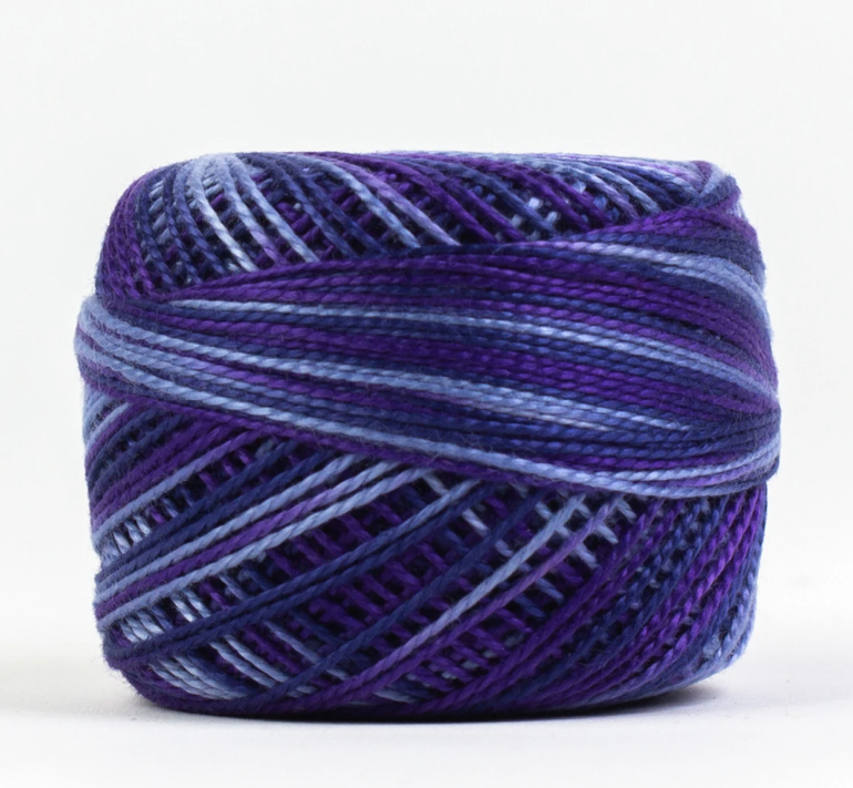 Eleganza Wonderfil, Perle Cotton Ball, 8wt, 5Gram, 42yd, Purple Haze EZM1070