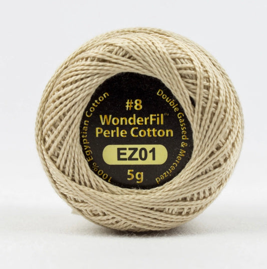 Eleganza Wonderfil, Perle Cotton Ball, 8wt, 5Gram, 42yd, Sea Shell EL5G-1