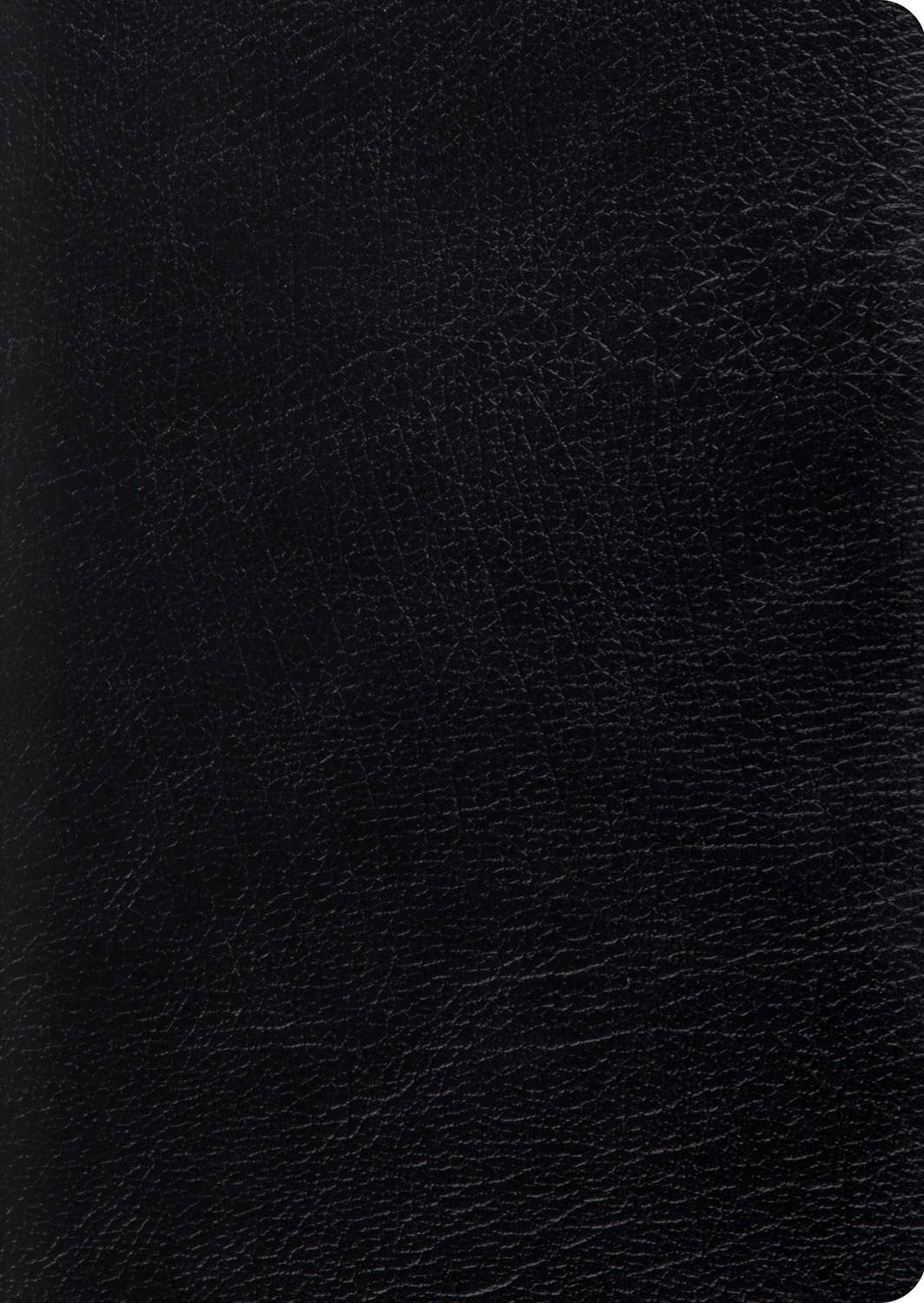 ESV Study Bible by Crossway (Large Print, Genuine Black Leather)