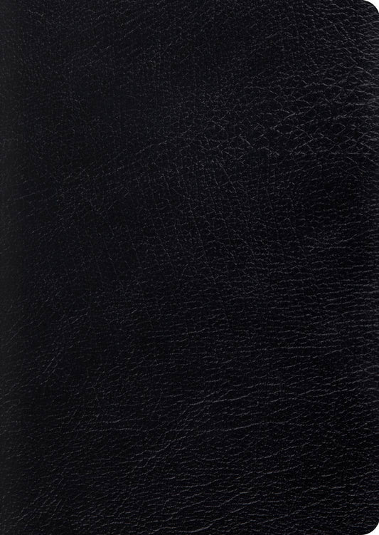 ESV Study Bible by Crossway (Large Print, Genuine Black Leather)