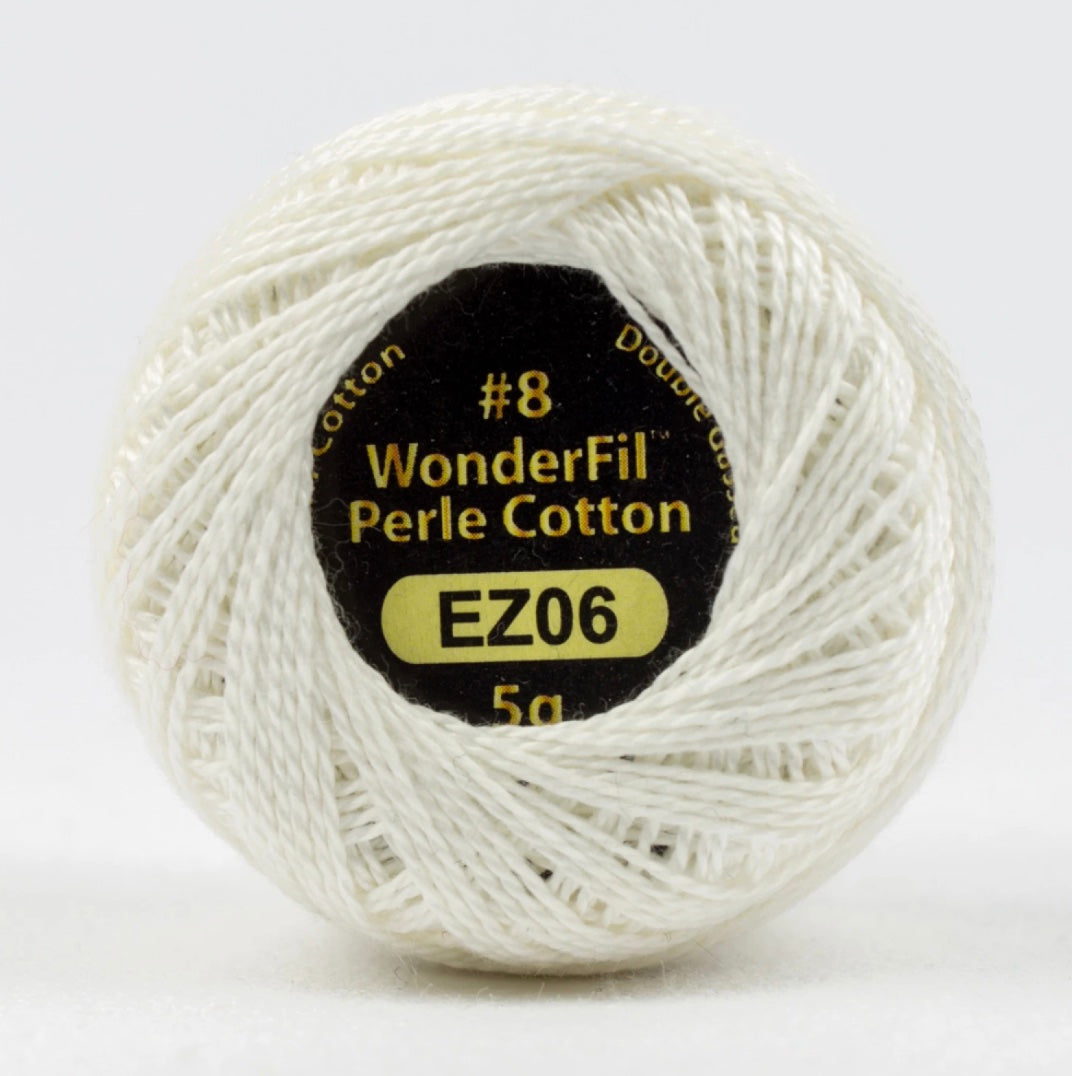 Eleganza Wonderfil, Perle Cotton Ball, 8wt, 5Gram, 42yd, Snow Globe EL5G-6/EZ06