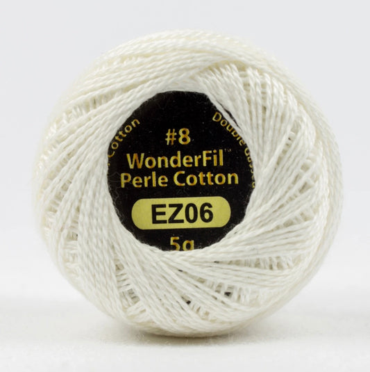 Eleganza Wonderfil, Perle Cotton Ball, 8wt, 5Gram, 42yd, Snow Globe EL5G-6/EZ06