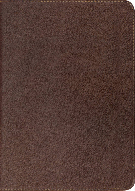 ESV Study Bible by Crossway (Cowhide Leather, Deep Brown)