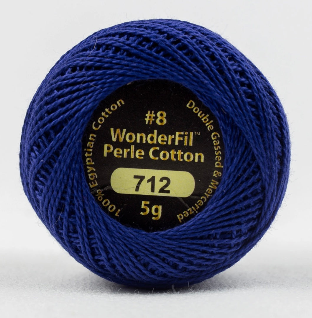 Eleganza Wonderfil, Perle Cotton Ball, 8wt, 5Gram, 42yd, Purple Heart EL5G-712