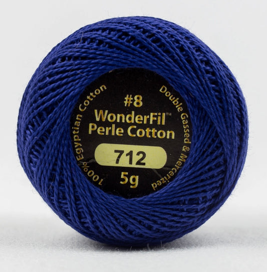 Eleganza Wonderfil, Perle Cotton Ball, 8wt, 5Gram, 42yd, Purple Heart EL5G-712
