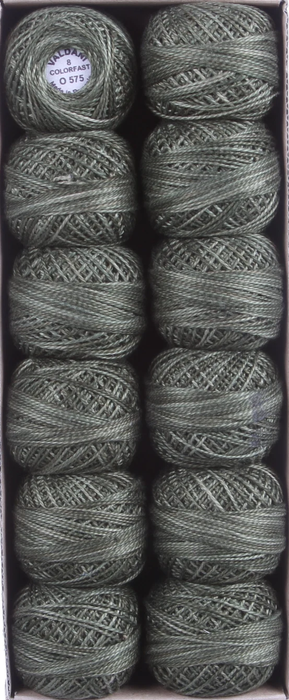 Valdani Variegated Pearl Cotton Ball Sz8 73yd Crispy Leaf O575