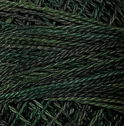 Valdani Variegated Pearl Cotton Ball Sz8 73yd Evergreens O539