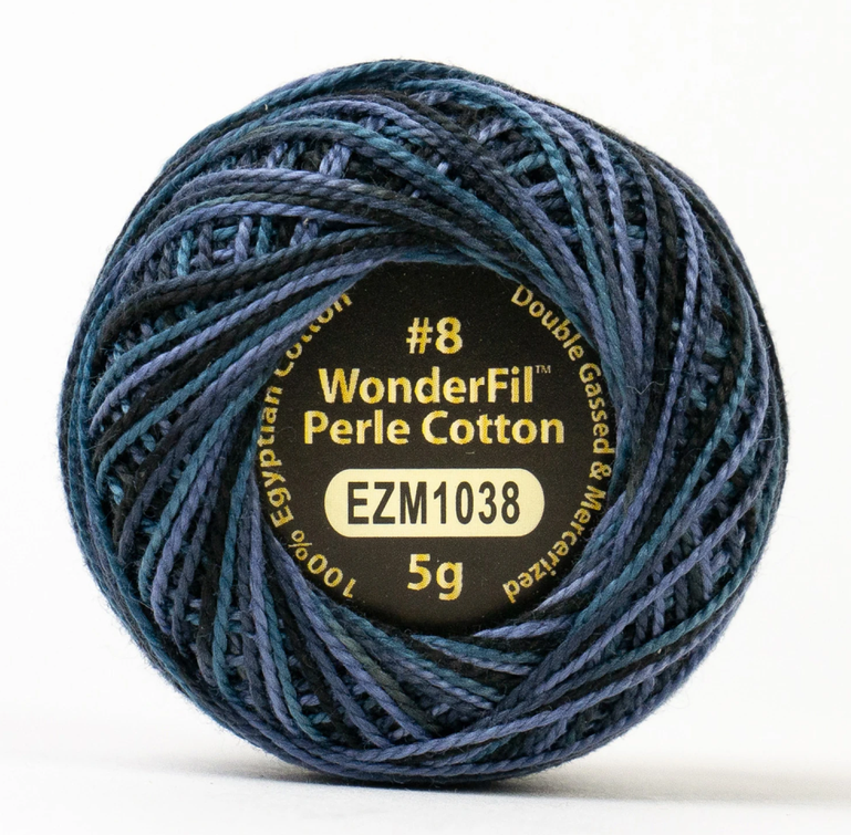 Eleganza Wonderfil, Perle Cotton Ball, 8wt, 5Gram, 42yd, Nocturnal EZM1038