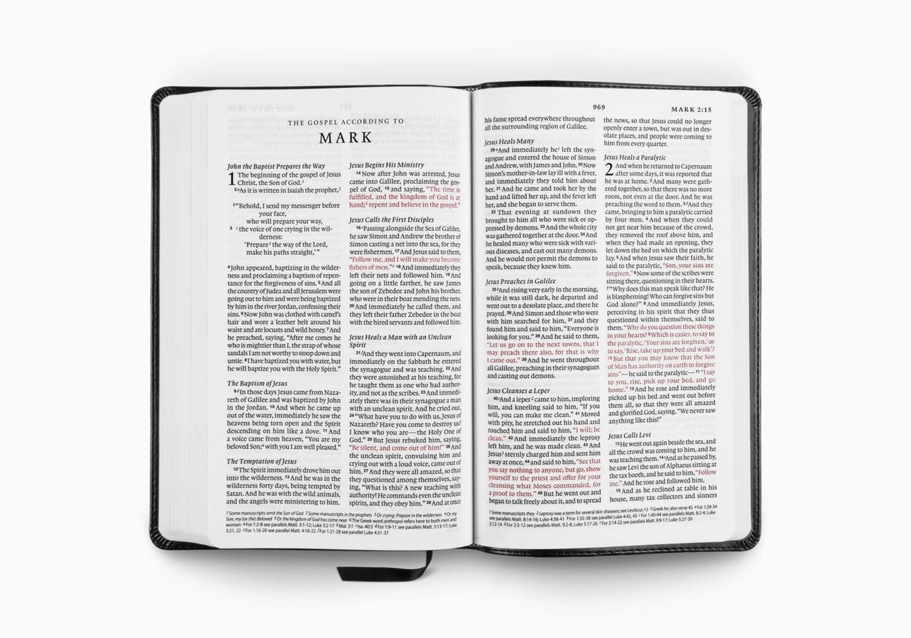 ESV Premium Church Bible by Crossway (TruTone Black, Large Print, Red Letter)