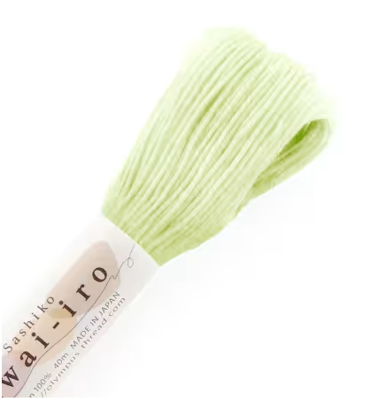 Olympus Sashiko Thread, Medium Skein 40m, Mellow Yellow A7