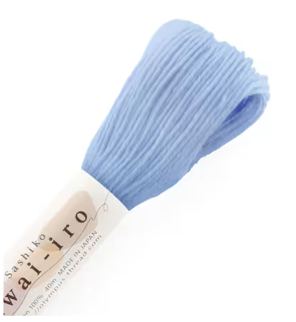 Olympus Sashiko Thread, Medium Skein 40m, Sky Blue A14