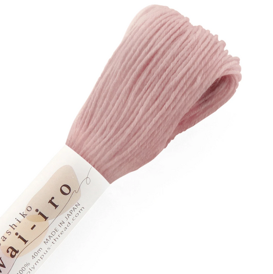 Olympus Sashiko Thread, Medium Skein 40m, Rose Beige A17