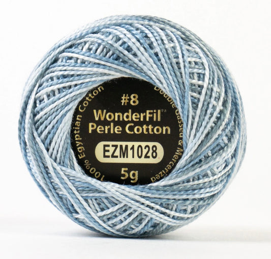 Eleganza Wonderfil, Perle Cotton Ball, 8wt, 5Gram, 42yd, Arctic Wind # EL5GM-1028