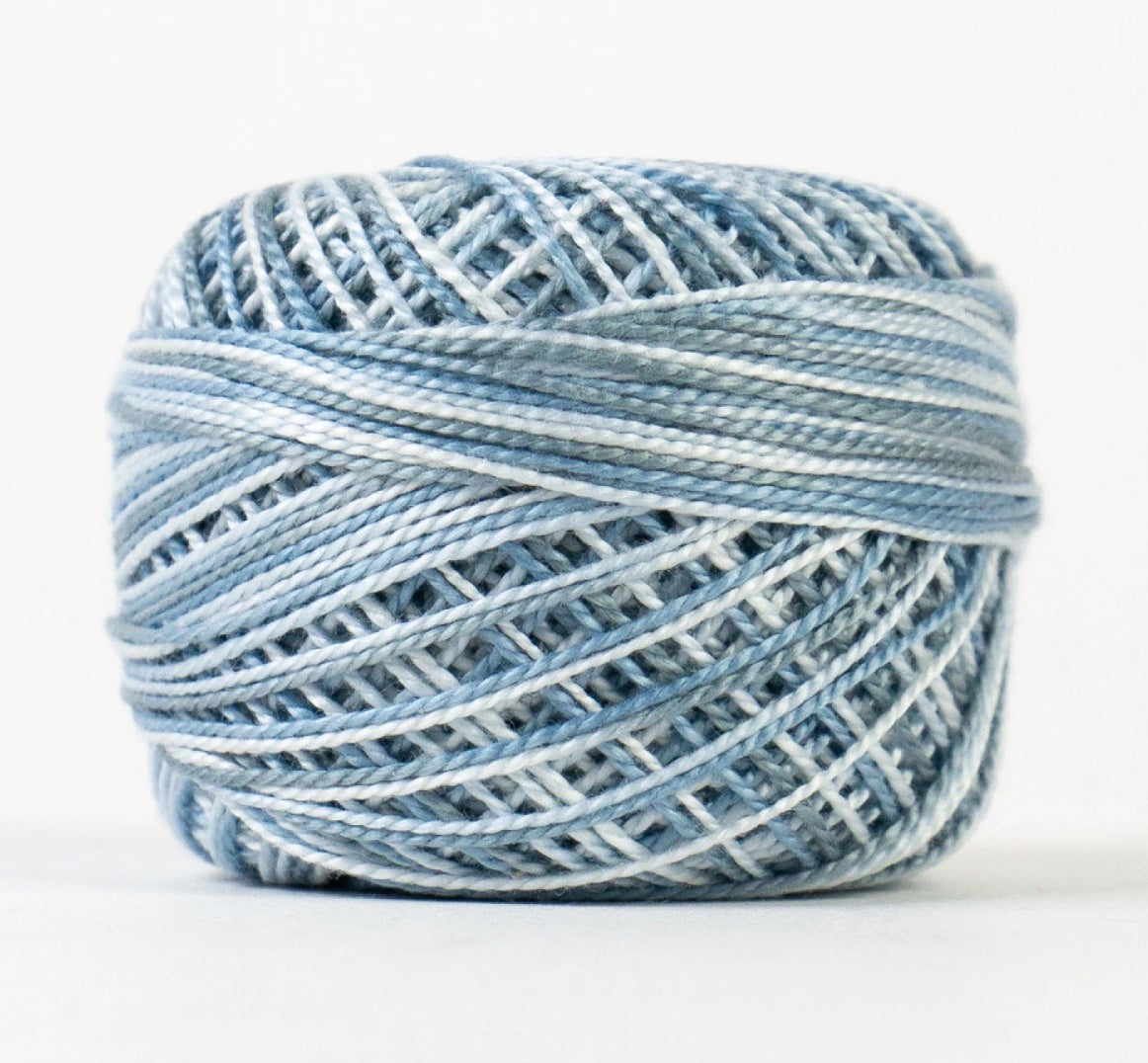 Eleganza Wonderfil, Perle Cotton Ball, 8wt, 5Gram, 42yd, Arctic Wind # EL5GM-1028