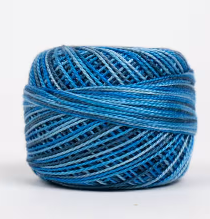 Eleganza Wonderfil, Perle Cotton Ball, 8wt, 5Gram, 42yd, Azure Eyes # EL5GM-1014