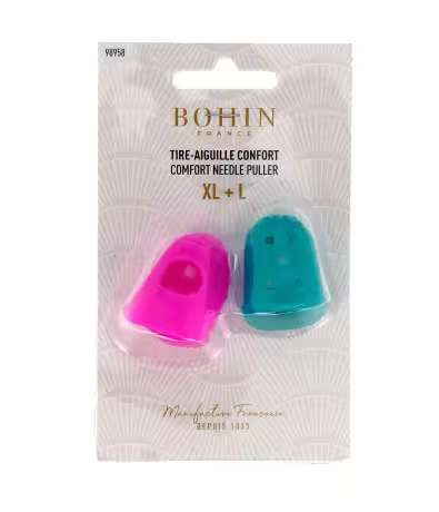 Bohin Silicone Needle Puller Extra Large and Large 2pk