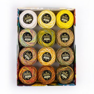 Wonderfil Eleganza Variegated Pack in Canyon Colorway-12ct, 8wt