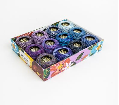 Wonderfil Eleganza Variegated Pack in Celestial Colorway-12ct, 8wt