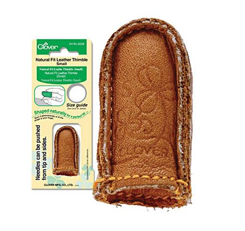 Clover Natural Fit Leather Thimble Small