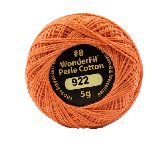 Eleganza Wonderfil, Perle Cotton Ball, 8wt, 5Gram, 42yd, Coral 922
