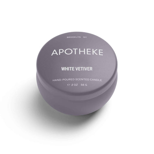 White Vetiver Mini Tin Candle by Apotheke