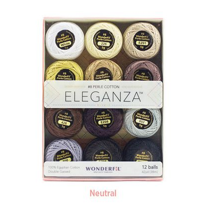 Wonderfil Eleganza Pack in Neutral Colorway-12ct, 8wt
