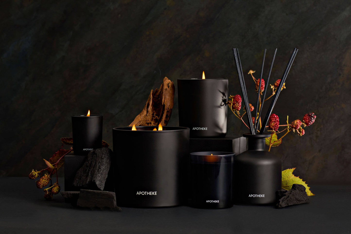 Charcoal Mini Tin Candle by Apotheke