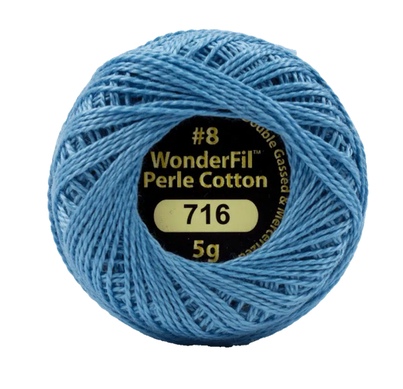 Eleganza Wonderfil, Perle Cotton Ball, 8wt, 5Gram, 42yd, Mountain Lake 716