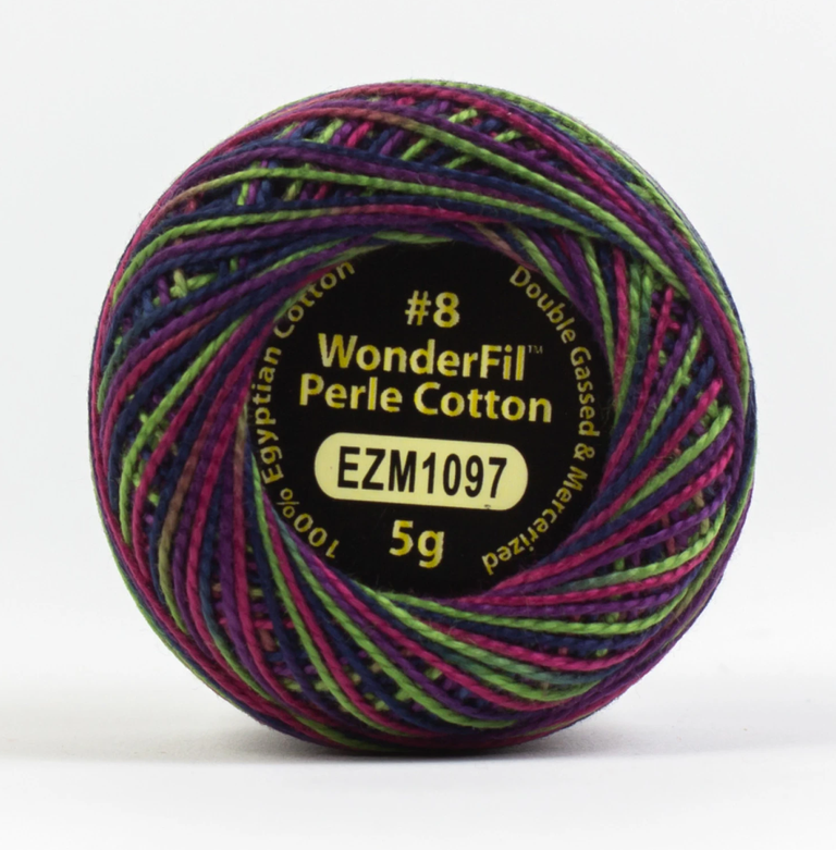 Eleganza Wonderfil, Perle Cotton Ball, 8wt, 5Gram, 42yd, Parrot EZM1097