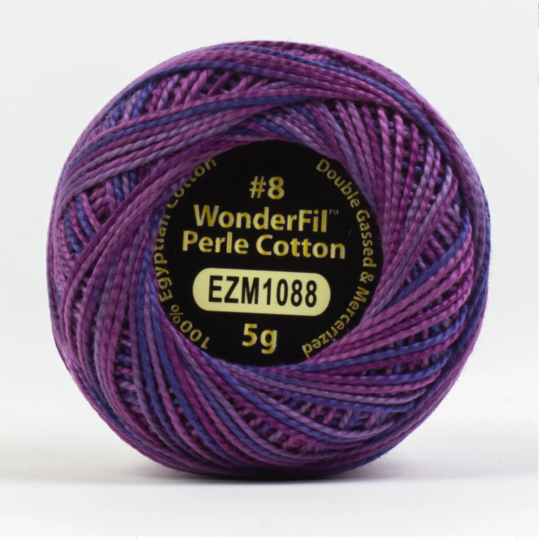 Eleganza Wonderfil, Perle Cotton Ball, 8wt, 5Gram, 42yd, Ranges EZM1088