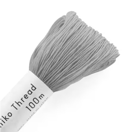 Olympus Sashiko Thread, Large Skein 100m, Silver Gray 134