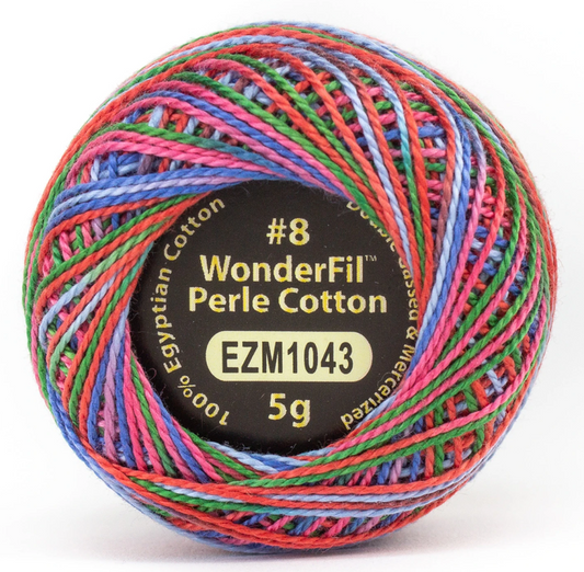 Eleganza Wonderfil, Perle Cotton Ball, 8wt, 5Gram, 42yd, Sugar Rush EZM1043