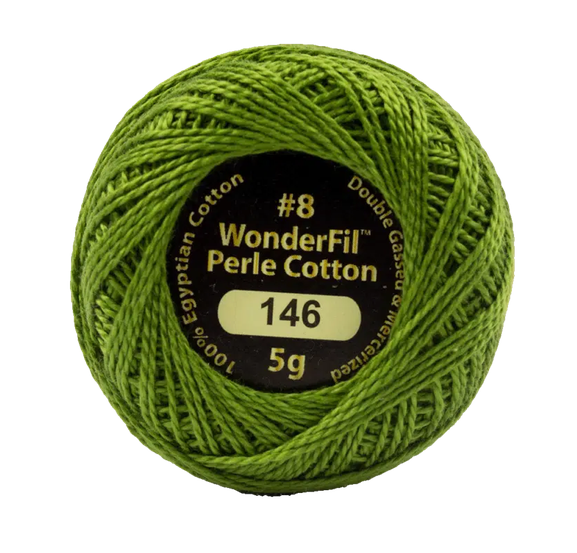 Eleganza Wonderfil, Perle Cotton Ball, 8wt, 5Gram, 42yd, Tart Capers EL5G146