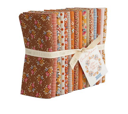 Tilda Creating Memories Autumn Fat Quarter (20x22) in a 16 Fabric Bundle